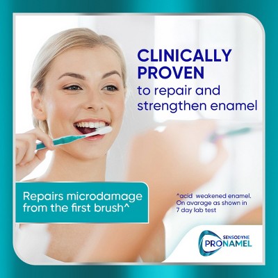 Sensodyne Pronamel Clinical Enamel Strengthening and Whitening Action Toothpaste - 3.4oz/3pk