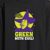 Men's - Wizard of Oz - Green With Evil Long Sleeve Graphic T-Shirt - 2 of 4