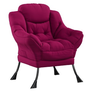 Living Room Lazy Chair - Modern Large Lounge Armchair with Side Pockets, Comfortable Lounge Sofa Reading Chair for Bedroom, Dorm - 1 of 4
