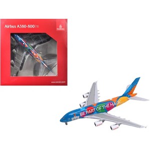 Airbus A380-800 Commercial Aircraft "Emirates Airlines" Blue with Graphics 1/400 Diecast Model Airplane by GeminiJets - 1 of 4