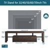 51"W/63"W Modern TV Stand TV  Console Floor TV Cabinet with LED Color Changing Lights, Toughened Glass Shelf and Drawer-ModernLuxe - 4 of 4