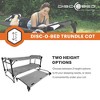 Disc-O-Bed Trundle Cot for XL/2XL Bunk System, Portable Folding Camping Bed, Adjustable Height Adult Sleeping Cot, Lightweight with Carry Bag, Grey - 3 of 4