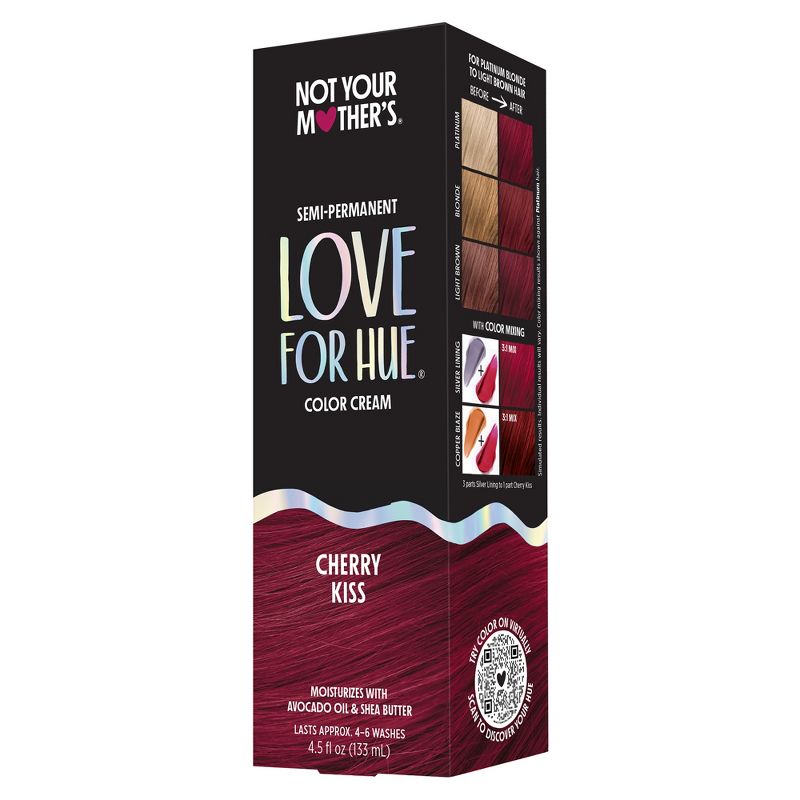 Not Your Mother&#39;s Love for Hue Semi-Permanent Hair Color Cream - Cherry Kiss - 4.5 fl oz, 1 of 11