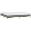 vidaXL Contemporary King Bed Frame, Dark Gray Fabric, Modern Design, Engineered Wood, Plywood - 2 of 4