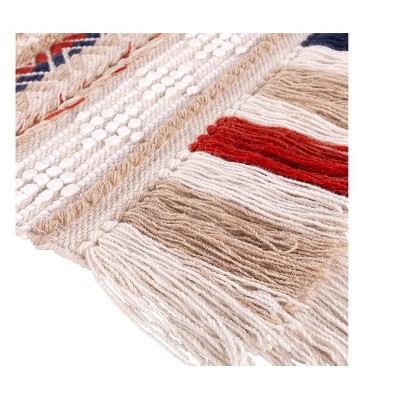 Niederndorf 32" Khaki and Multicolor Macrame Wall Hanging