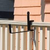 Pair of Clamp-On Steel Flower Box Brackets Black - ACHLA Design - 4 of 4