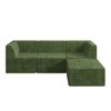 97.25" Modern Minimalist Corduroy L-Shape Modular Sectional Sofa, No Assembly Needed, 4-piece Free Combination Sofa - 3 of 4