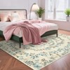 Modern Insect Botanical Pattern Area Rug Floral Print Rug Non-Slip Low Pile Soft Accent Carpet for Living Room Bedroom - 2 of 4