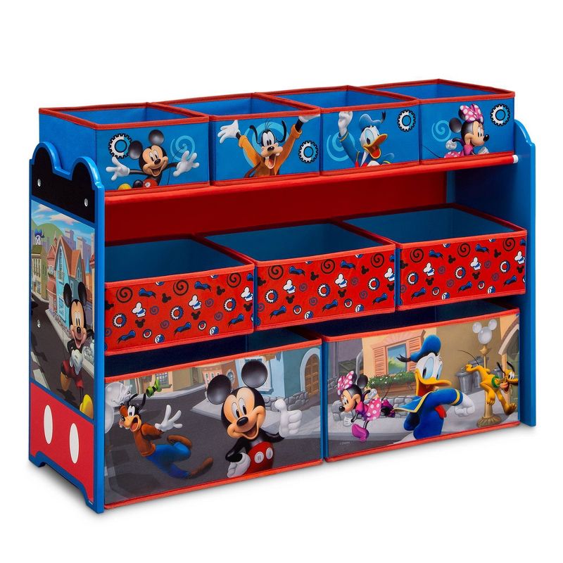 Delta Children Disney Mickey Mouse Deluxe 9 Bin Design and Store Toy Organizer, 1 of 10