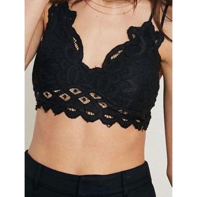 Women's Scalloped Latice Bralette - WISHLIST