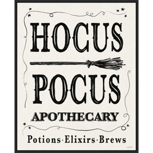 Amanti Art Hocus Pocus Halloween Black by Anne Tavoletti Canvas Wall Art Print Framed 23-in. x 28-in. in Black - 1 of 4