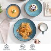 vancasso 16 Piece Tableware Set Vintage Ceramic Green Stoneware Set with Dinner/Dessert Plate, Bowl, Coffee Cups - 4 of 4