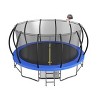 Okak 10/12/15FT UV-Protected Outdoor Trampoline, Trampoline with Basketball Hoop, Enclosure Net and Ladder, Kids Trampoline for Yard, Patio - 2 of 4