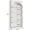 68.7" Tall Arched Bookshelf Bookcase with Storage,5-Tier Farmhouse Book Shelf,Wooden Bookshelves for Home Office, Living Room - 2 of 4
