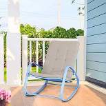 Outdoor Rocking Chair - Blue - Captiva Designs