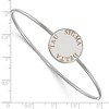 Black Bow Jewelry Sterling Silver Sigma Delta Tau Greek Life Bangle Bracelet 7 Inch - 2 of 3