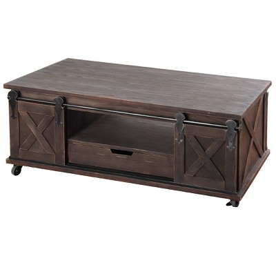 Two Door Wooden Coffee Table - StyleCraft