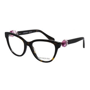 Swarovski SK 2004 1002 Womens Cat-Eye Eyeglasses Dark Havana 52mm - 1 of 4