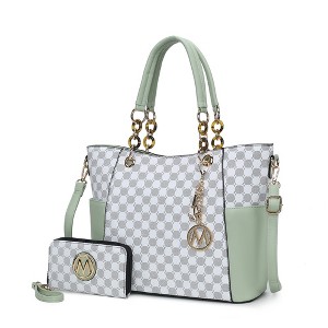 MKF Collection Merlina Circular Print Women’s Tote Bag with matching Wallet by Mia K - 1 of 4