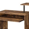 NicBex Home Office Desk L-Shaped Morden Writing Desk with 3-Tier Open Storage Shelf, Wooden Desktop and Metal Legs for Office, Study - 3 of 4