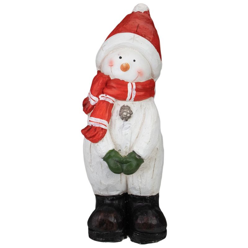 Northlight 17" White and Red Snowman Christmas Tabletop Decoration, 1 of 5