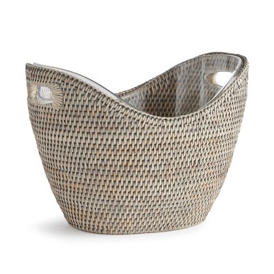 Plum & Post Burma Rattan Beverage Tub Serving Basket