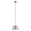 Lilly Modern Pendant Light - 12" Steel Shade, Dimmable, 1 Bulb, Chic Design for Home - 4 of 4