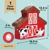 Blue Panda Barnyard Pinata for Farm Animals Birthday Decorations, Barn Party Supplies for Baby Shower, Small, 16.5 x 3.0 x 12.6 In - 4 of 4