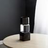 AZL1 Life Concept Candle Holders, Geometric Glass Tealight Holders Set of 6 for Modern Tabletop and Shelf Display, Black, 2.4"*2.4"*9.4" - 2 of 4