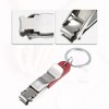 Unique Bargains Stainless Steel ABS Nail Clippers Portable Nail Clipper Kit for Nail Care Silver Tone Red 1 Pc - 3 of 4