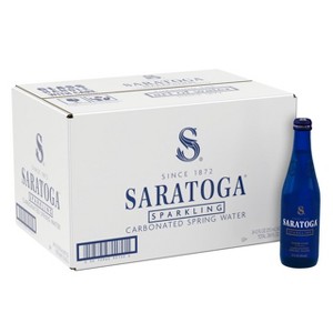 Saratoga Spring Water, Sparkling - 12 Oz. Glass Bottle (Pack of 24) - 1 of 2