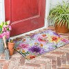 Evergreen Rhapsody in Bloom Embossed Indoor Outdoor Doormat Home Decor - 3 of 3