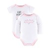 The Peanutshell Cotton Newborn Layette Set for Baby Girls - Pink Ditsy, 23-Pieces, Pink/Gray, 0-3 Months - 4 of 4