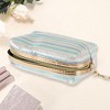 Unique Bargains Women Horizontal Stripes Makeup Bag1 Pc - 2 of 3