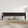 AFI Furnishings Portland King Sleigh Solid Wood Panel Headboard in Espresso - 4 of 4
