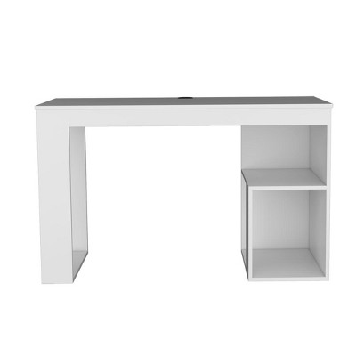 HomeRoots 47" White Wood Computer Desk
