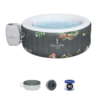 Bestway SaluSpa Aruba 3-Person Gray Inflatable Hot Tub with AirJets