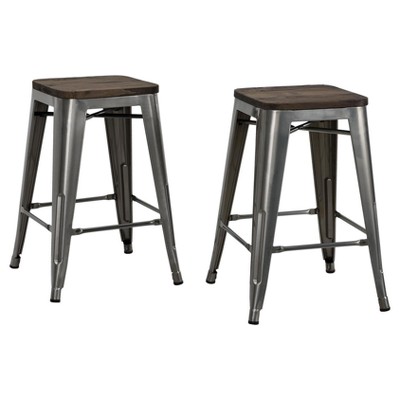 carlisle backless metal barstool