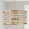 Capital Lighting Hala 4 - Light Pendant in  Bleached Natural Jute/Patinaed Brass - 2 of 4