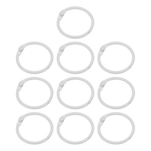 Unique Bargains Metal Anti-Rust Round Binder Rings for Key Chain Scrapbooks 10 Pcs - 1 of 4