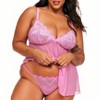 Adore Me Women's Amorata Babydoll Lingerie - 2 of 4