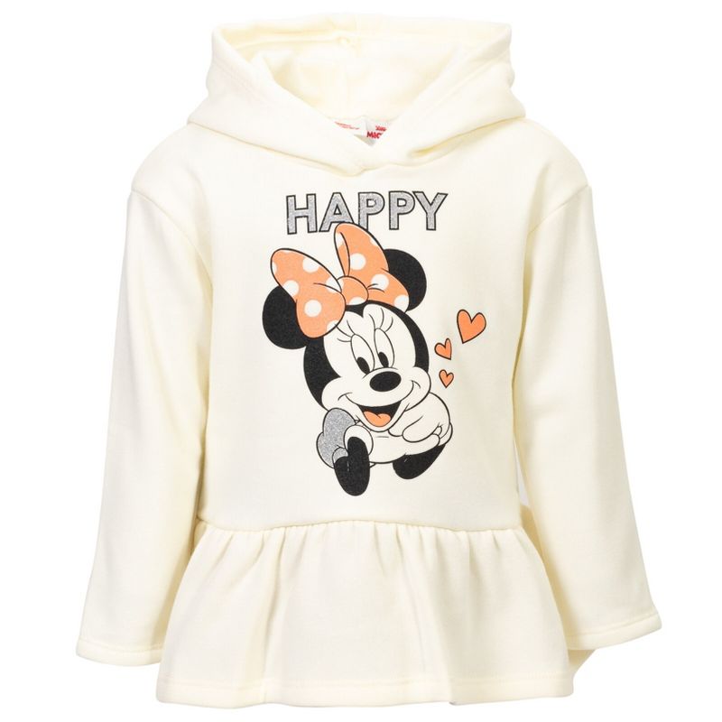Disney Minnie Mouse Mickey Mouse Fleece Hoodie and Leggings Outfit Set Infant to Big Kid, 5 of 8