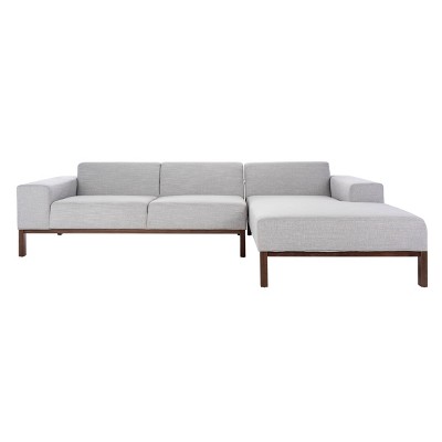 Dove Mid-Century Sectional Light Gray - Safavieh
