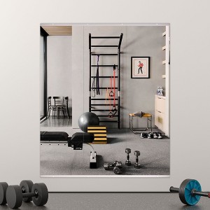 Apmir  2/3 pieces Rectangle Wall Mirror Home Gym Mirror Dance Studio Mirror Tempered Glass Mirror - 1 of 4