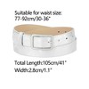INSPIRE CHIC Women's Skinny Single Pin Buckle PU Casual Shiny Waist Belt - 3 of 4