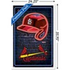 Trends International MLB St. Louis Cardinals - Neon Helmet 23 Framed Wall Poster Prints - 3 of 4