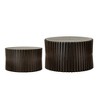 PAGED Coffee Table Set with Vertical Textured Embossed Design,Modern Tea Table,31.5"  Center Table for Livng Room,2PC - 4 of 4