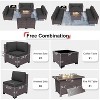 ALAULM 10 Pieces Patio Furniture Set, Rattan Wicker Outdoor Conversation Sets, Furniture Sofa Set - 2 of 4
