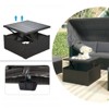 VisioGear Patio Chaise Lounges, Patio Daybed with Retractable Canopy, Sectional Seating with Cushions for Backyard Porch, Gray, 40.9"*82.7"*52" - 4 of 4