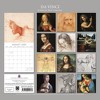 2026 Square Wall Calendar, Leonardo & Michelangelo, 16-Month Arts & Antiques Theme with Reminder Stickers (12x12 In) - 4 of 4